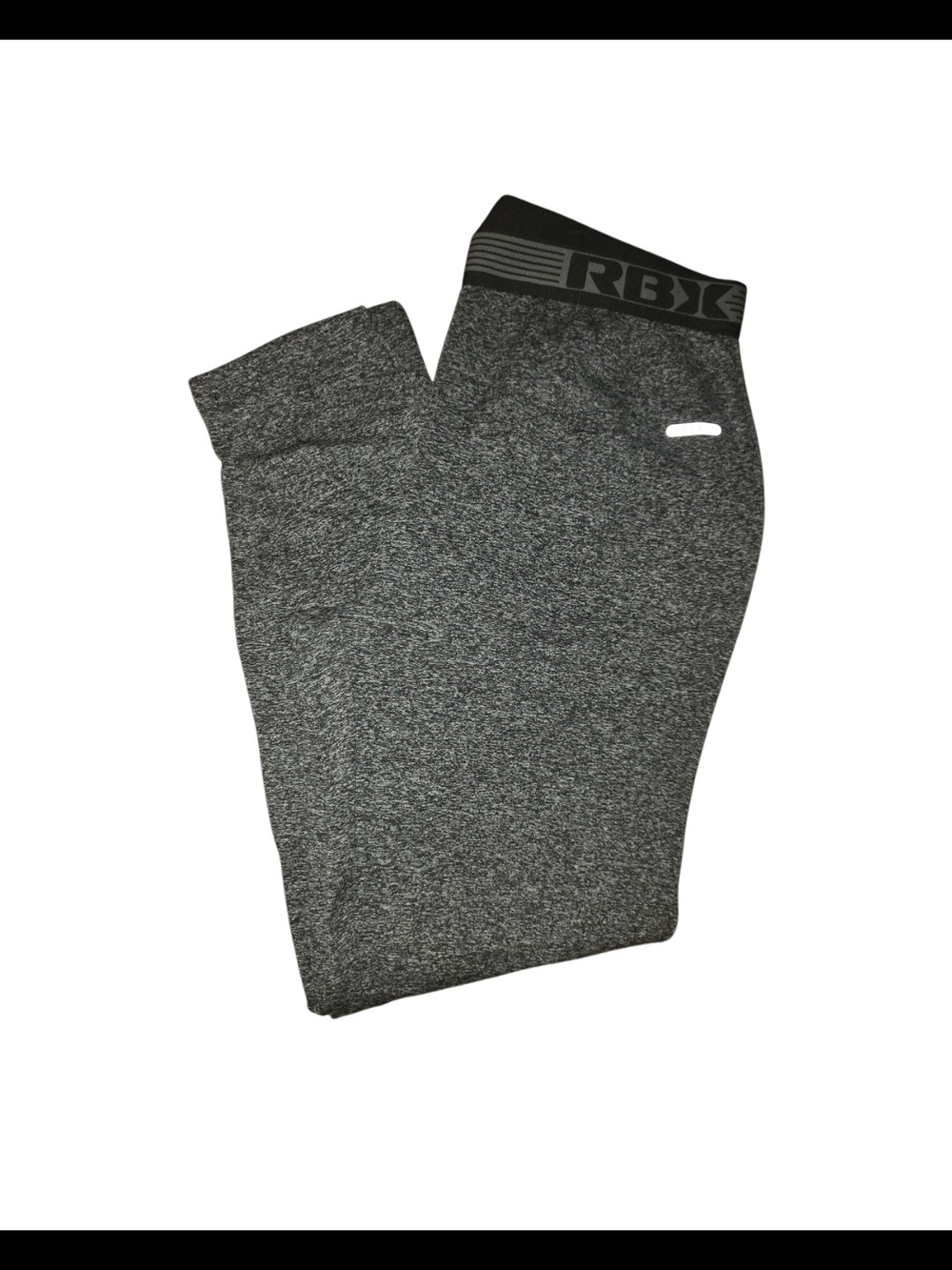RBX Gray Space Dye Athletic Leggings XL High Rise Workout Pants